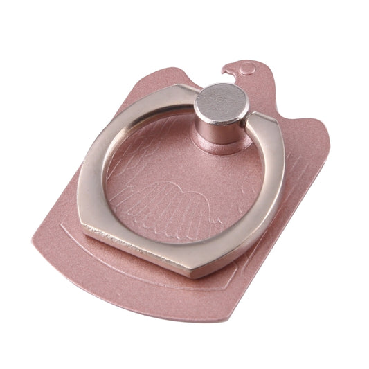 Cmzact CPS-2in1 2 in 1 Eagle Shape 360 Degrees Rotation Magnetic Phone Ring Stent Car Hook Mount(Rose Gold) by buy2fix