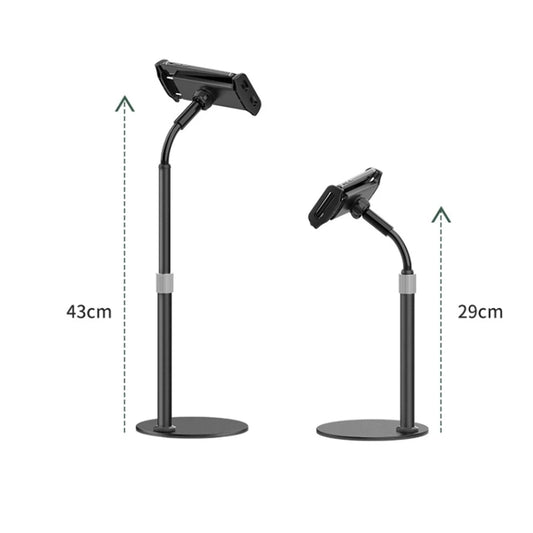 ZM17 Retractable Rotatable Outdoor Selfie Desktop Phone Stand for 4.6-7.8 inch Mobile Phones / Tablets (White) by buy2fix