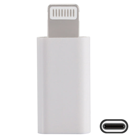 ENKAY Hat-Prince HC-6 Mini ABS USB-C / Type-C 3.1 to 8 Pin Port Connector Adapter(White) by ENKAY