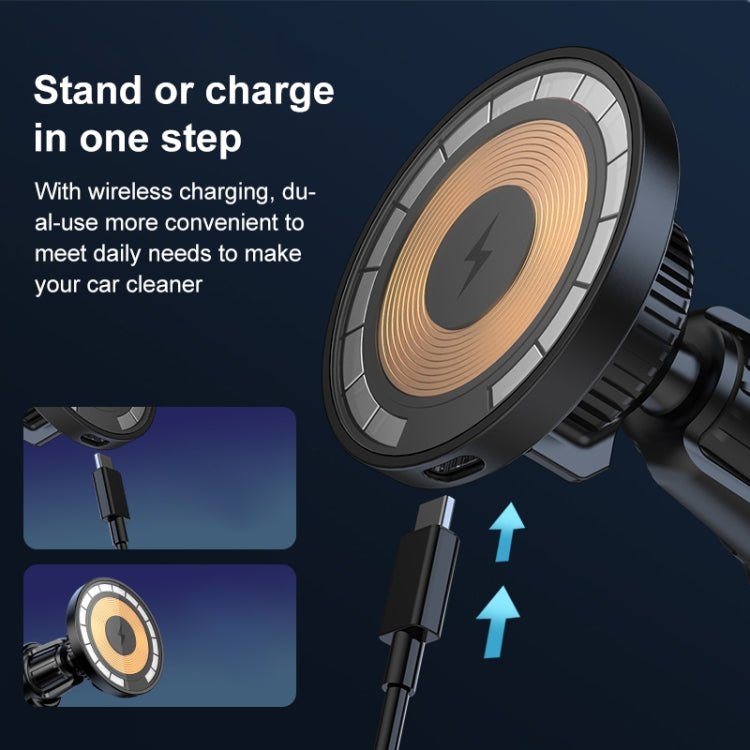 wlons Air Outlet Transparent Magnetic Wireless Charging Car Holder by wlons