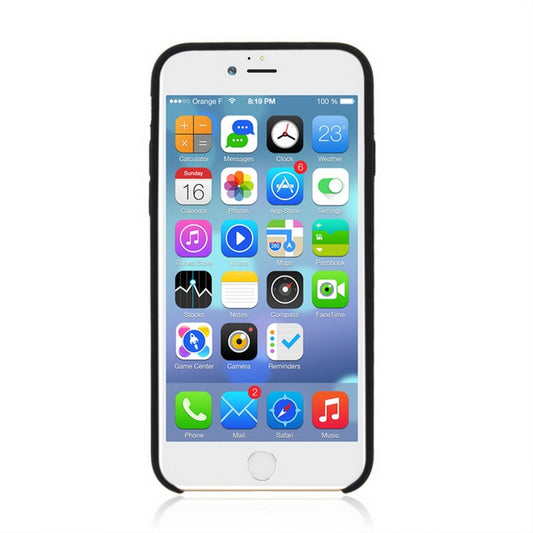 For iPhone SE 2020 & 8 & 7 Pure Color Liquid Silicone + PC Shockproof Defender Case(Black) by buy2fix