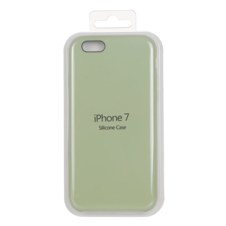 Pure Color Liquid Silicone + PC Shockproof Defender Case For iPhone SE 2020 & 8 & 7(Mint Green) by buy2fix