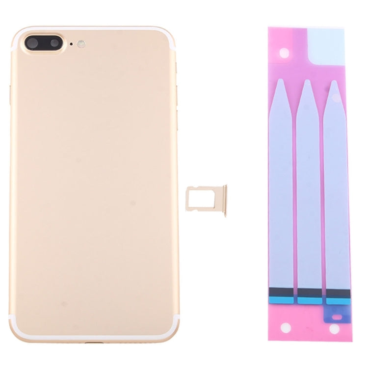 for iPhone 7 Plus Battery Back Cover Assembly with Card Tray(Gold) by buy2fix