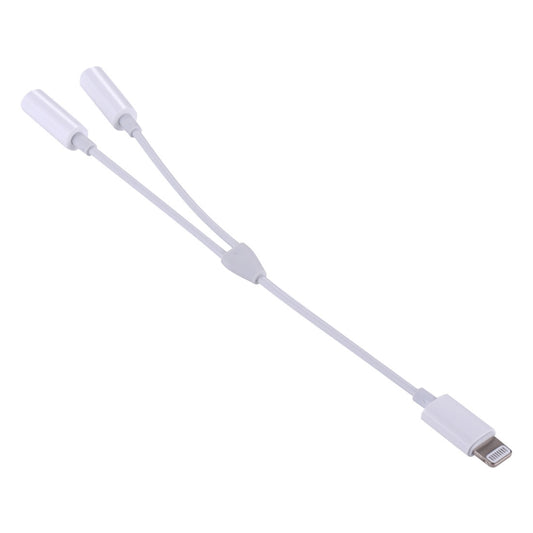 MH027 16cm 2 in 1 Dual 3.5mm Female to 8 Pin Male Audio Adapter by buy2fix