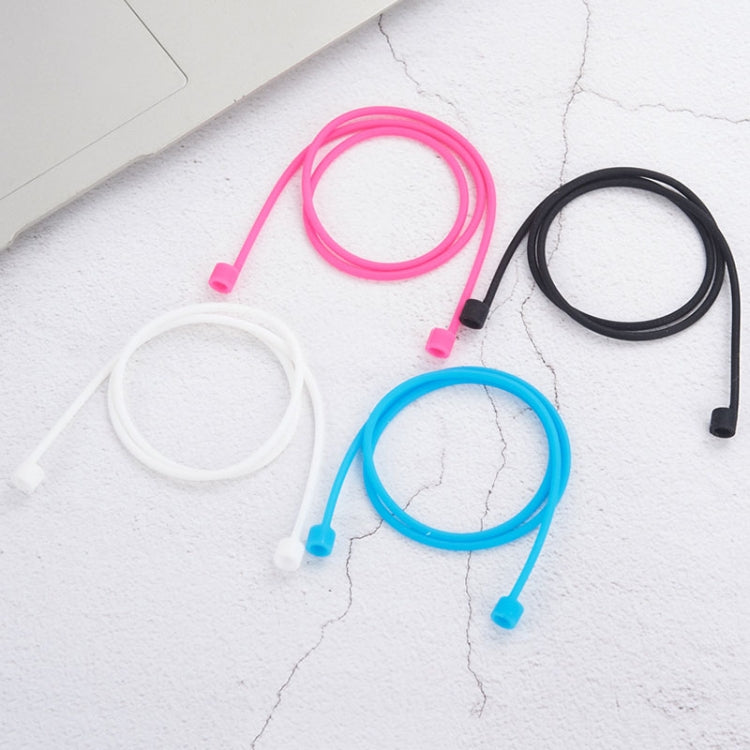 Wireless Bluetooth Earphone Anti-lost Strap Silicone Unisex Headphones Anti-lost Line for Apple AirPods 1/2, Cable Length: 60cm(Black) by buy2fix