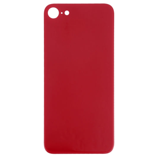 Easy Replacement Big Camera Hole Glass Back Battery Cover with Adhesive for iPhone 8(Red) by buy2fix