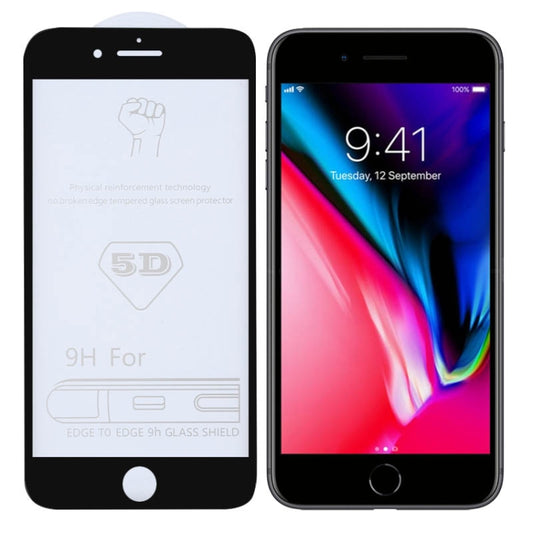9H 5D Full Glue Full Screen Tempered Glass Film for iPhone 8 / 7 by buy2fix