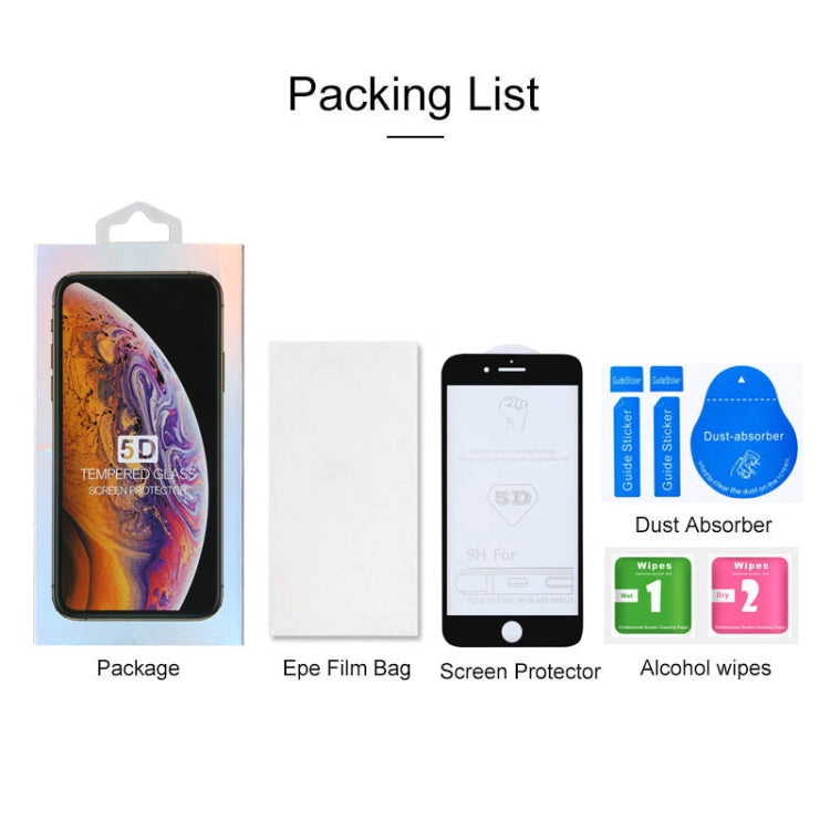 9H 5D Full Glue Full Screen Tempered Glass Film for iPhone 8 / 7 by buy2fix