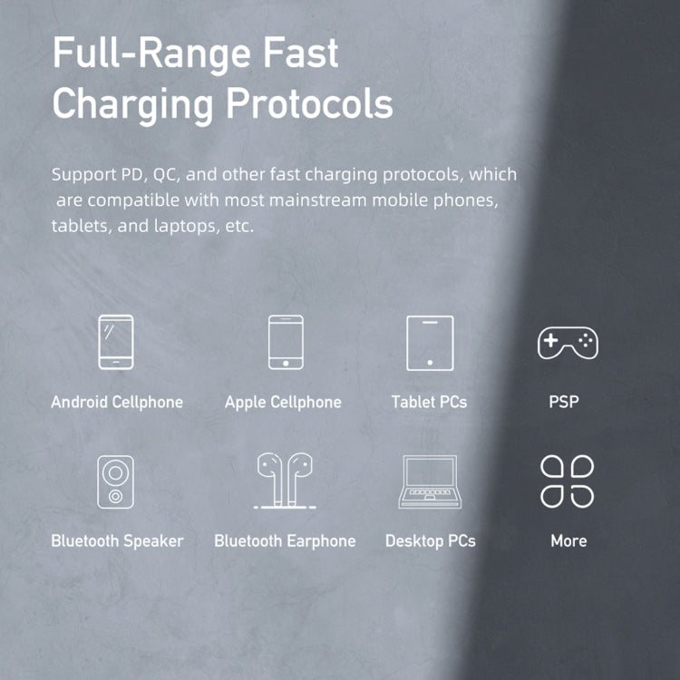 awei PD7 20W QC + PD Fast Charging Travel Charger Power Adapter, EU Plug (Black) by awei