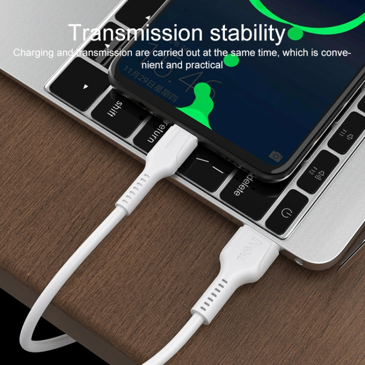 IVON CA86 5A Type-C / USB-C Super Fast Charging Data Cable, Length: 1m (White) by IVON