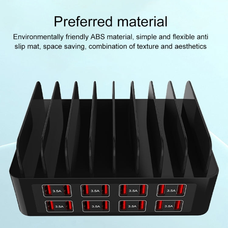 YFY-A55 150W 16 x USB Ports Smart Charging Station with Phone & Tablet Stand, UK Plug by buy2fix