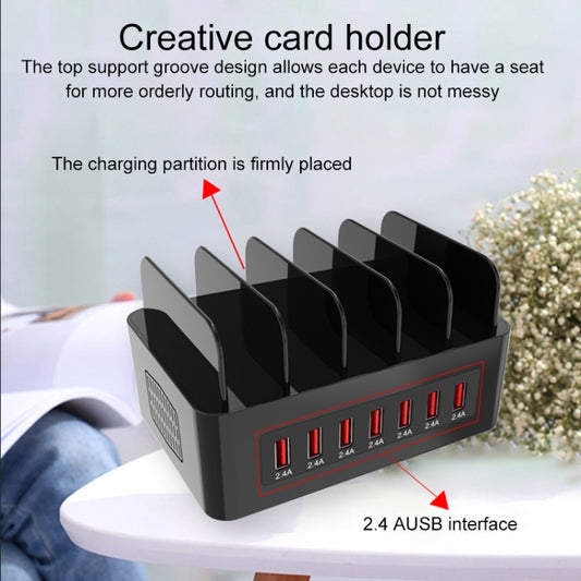 YFY-A53 100W 5 x USB Ports QC3.0 Smart Charging Station with Phone & Tablet Stand by buy2fix