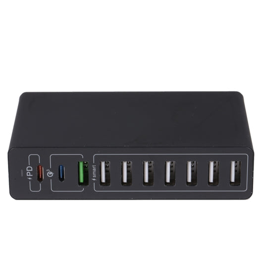 MFT-03Q 10 in 1 65W QC3.0 USB Smart Fast Charger, EU Plug(Black) by buy2fix