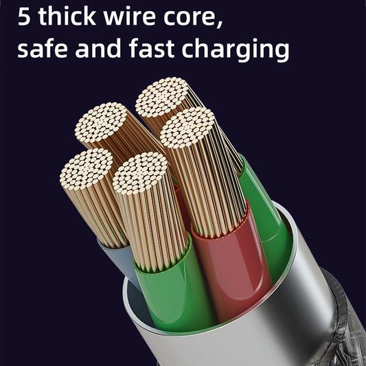 Mutural Li-CC010 1.2m PD20W Transparent USB-C / Type-C to 8 Pin Charging Data Cable by Mutural