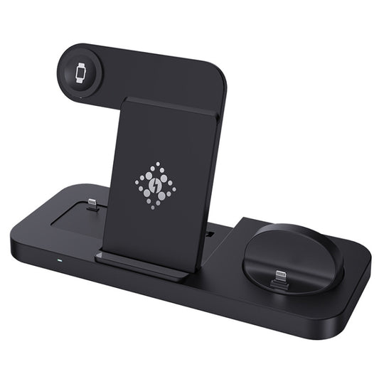 6 in 1 Multifunctional Foldable Vertical Wireless Charger (Black) by buy2fix