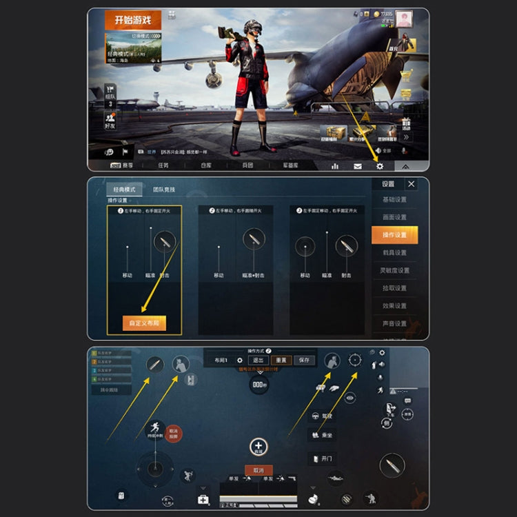 AK77 4000mAh Battery Edition Six-finger Linkage Multi-function Mobile Phone Gamepad with Bracket, Suitable for 4.7-6.5 inch Mobile Phones by buy2fix