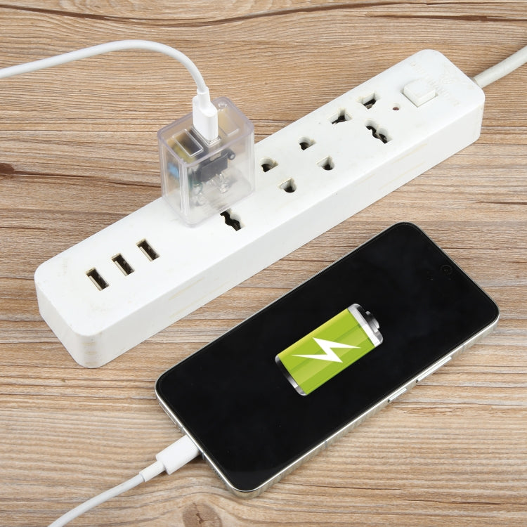 64-2 2A USB Transparent Charger, Specification: US Plug by buy2fix