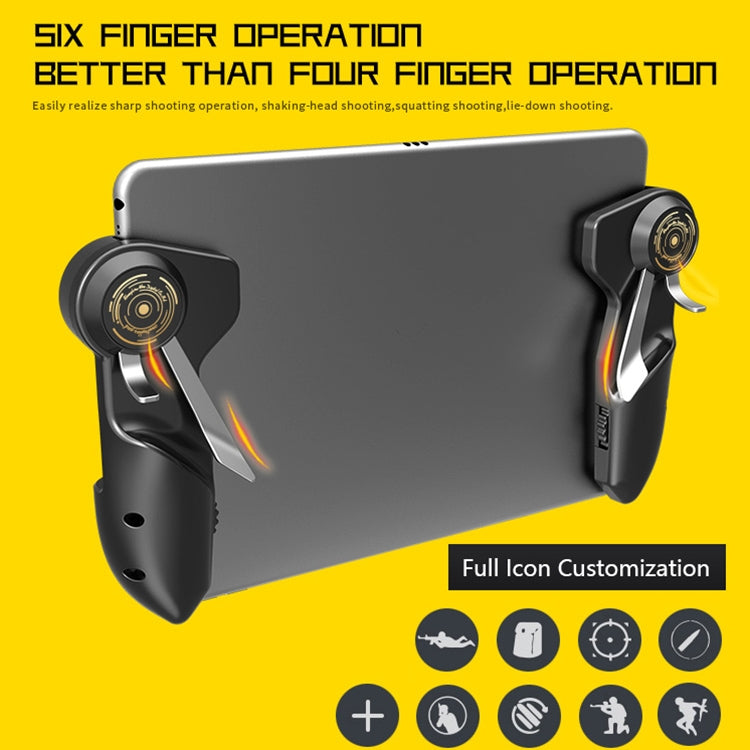 MeMo AKpad6K Snap-on Six Finger Linkage Trigger Imitation Shooting Game Controller for Tablet PC, One Pair by buy2fix