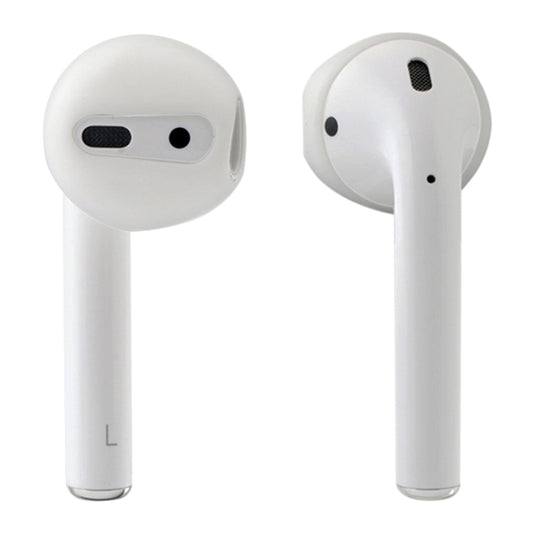 1 Pair Wireless Bluetooth Earphone Silicone Ear Caps Earpads for Apple AirPods(Transparent) by buy2fix