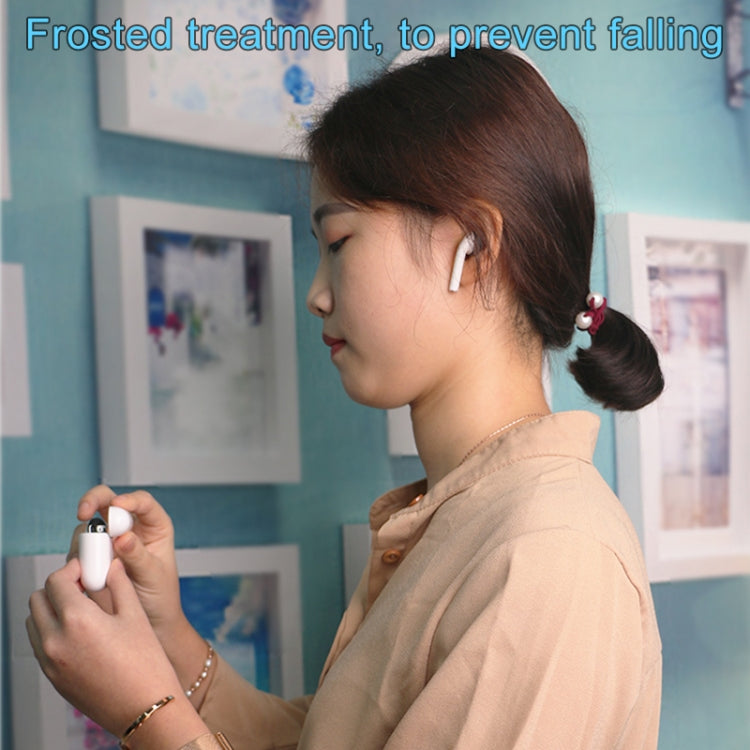 1 Pair Wireless Bluetooth Earphone Silicone Ear Caps Earpads for Apple AirPods(Transparent) by buy2fix