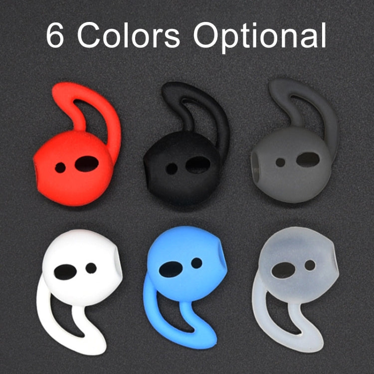 2pcs Wireless Bluetooth Earphone Silicone Ear Caps Earpads for Apple AirPods(Black) by buy2fix