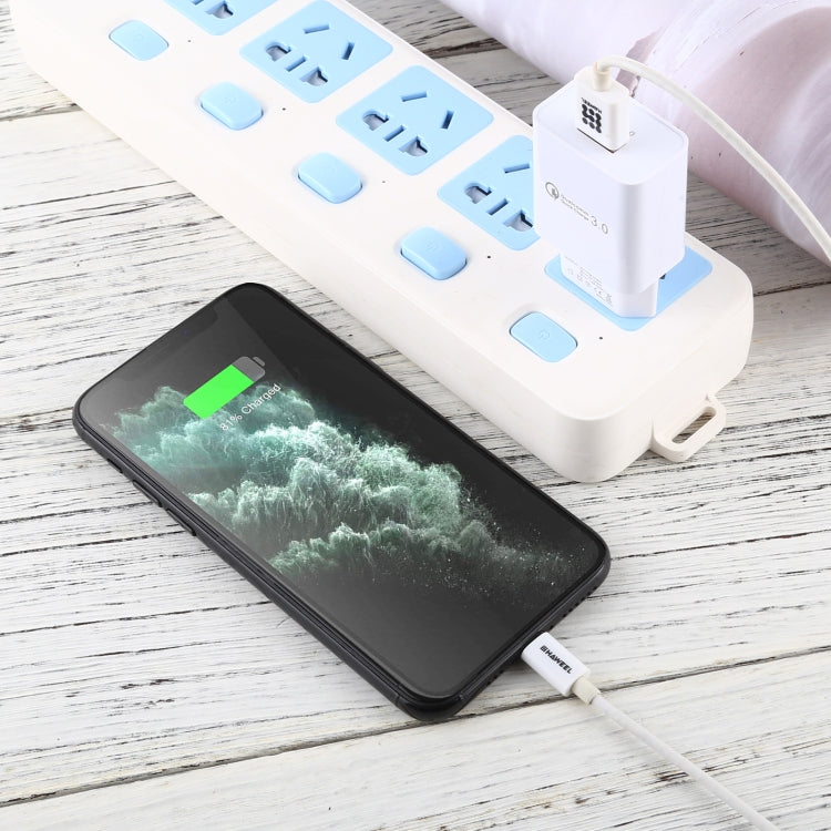 LZ-706 QC3.0 Single USB Port Travel Charger, EU Plug (White) by buy2fix