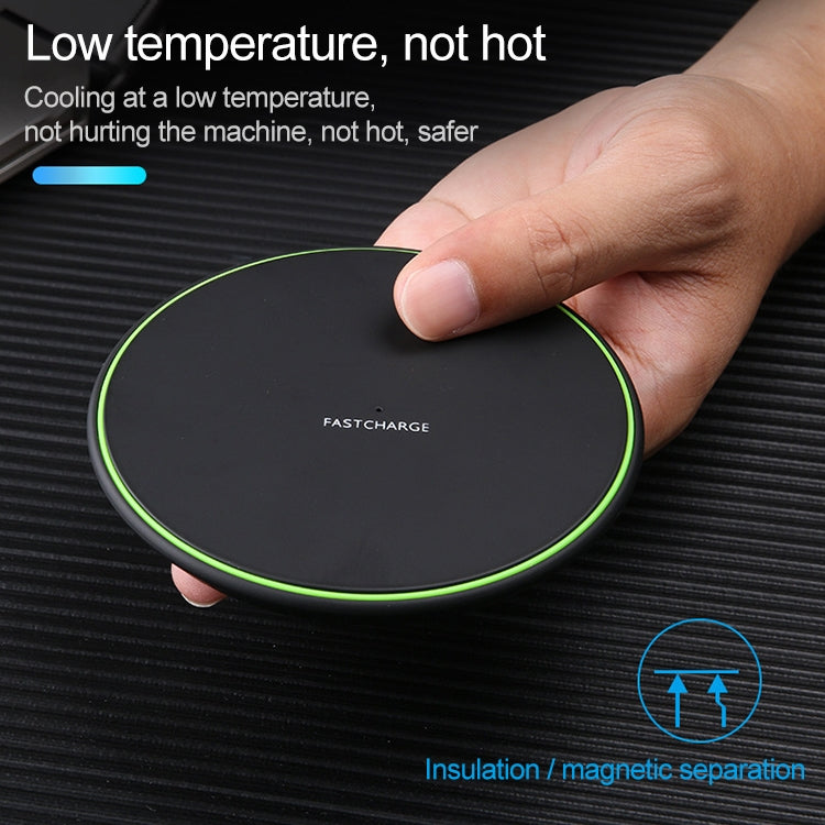 KD-1 Ultra-thin 10W Normal Charging Wireless Charger (Black) by buy2fix