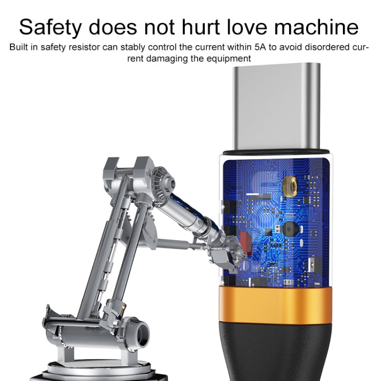 IVON CA79 5A Type-C / USB-C Aluminum Alloy Braided Fast Charging Data Cable for Huawei, Length: 1m (Silver Grey) by IVON