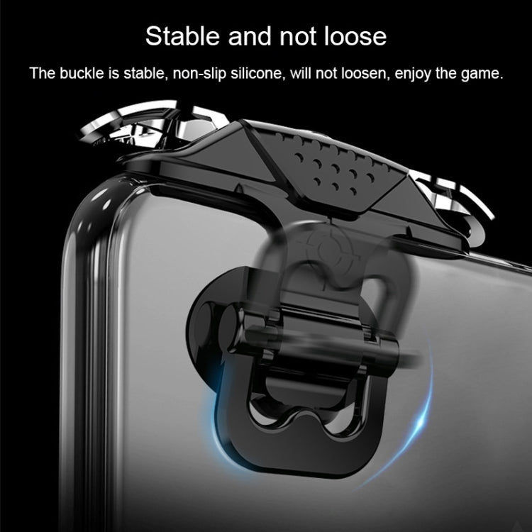 Mini Eating Chicken Mobile Phone Trigger Shooting Controller Handle Auxiliary Button (Transparent) by buy2fix