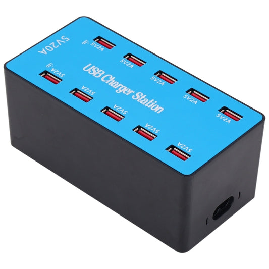 A5B 100W 10 Ports USB Smart Charging Station with Indicator Light, EU Plug by buy2fix