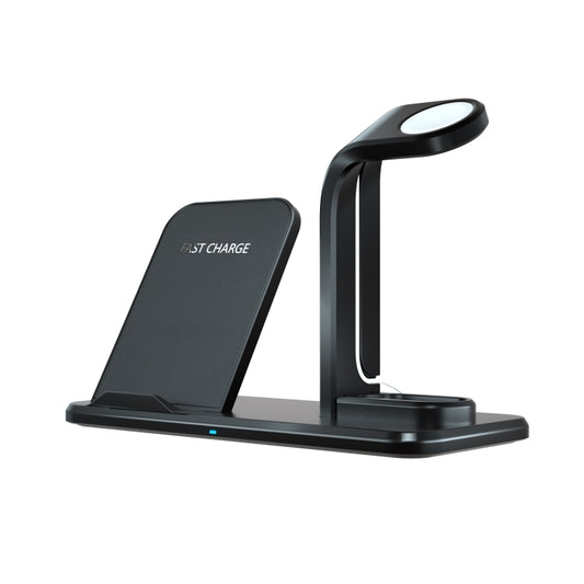 N35 3 in 1 Separated Design Quick Wireless Charger for iPhone, Apple Watch, AirPods (Black) by buy2fix