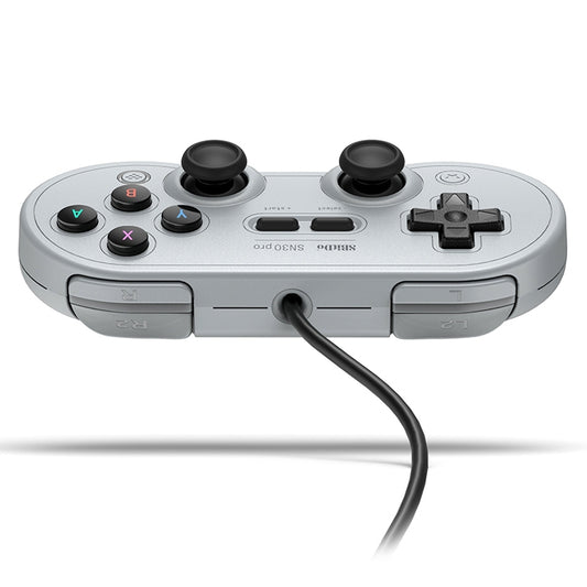 8Bitdo SN30 PRO USB Wired Gamepad Joystick for Swith / Steam / PC(Grey) by 8BitDo