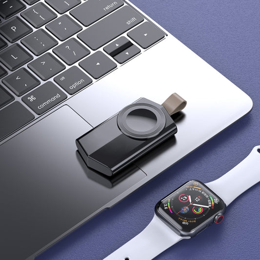 K03 Universal Portable Magnetic Wireless Charger for Apple Watch Series 6 / 5 / SE / 4 / 3 / 2 / 1 (Black) by buy2fix