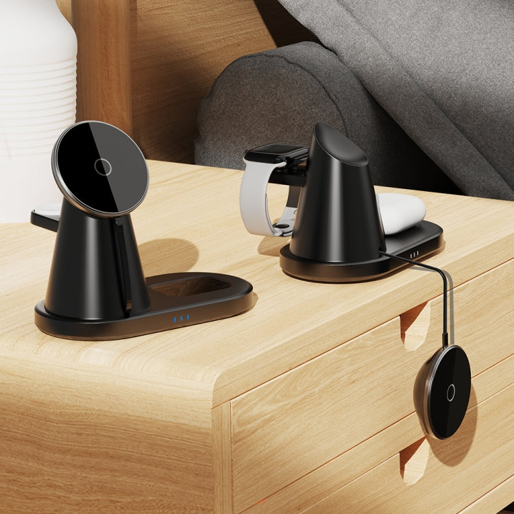 Y05 3 in 1 15W Telescopic Magnetic Wireless Charger for Mobile Phones / Apple Watches / AirPods by buy2fix