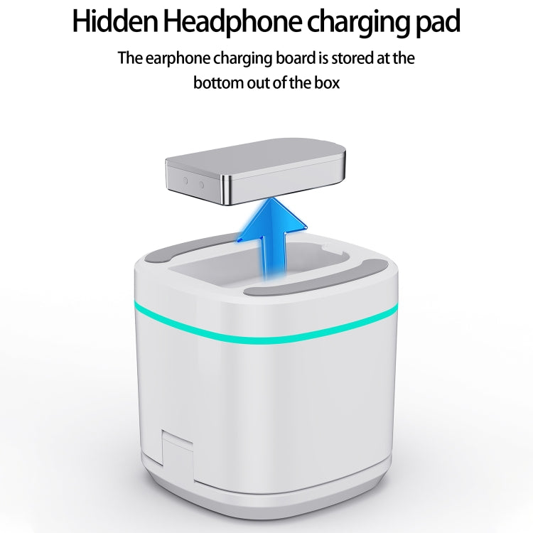 H32 15W 3 in 1 Magnetic Multifunctional Wireless Charger (White) by buy2fix
