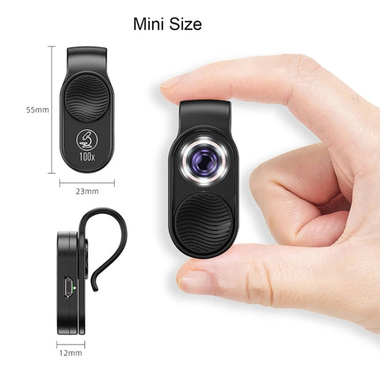 APEXEL APL-MS001 100X Smartphone Microscope with LED Light by APEXEL