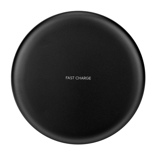 TOVYS-KC-N5 9V 1A Output Frosted Round Wire Qi Standard Fast Charging Wireless Charger, Cable Length: 1m(Black) by buy2fix