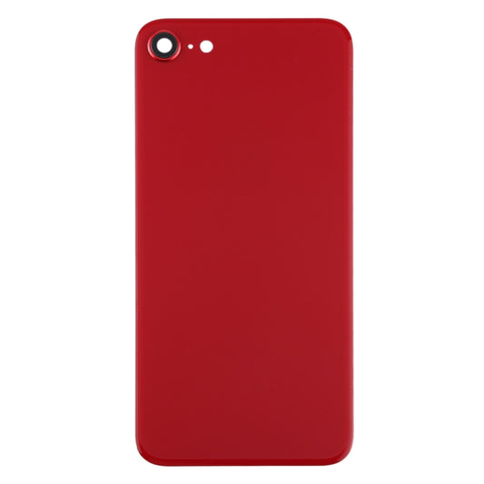 Glass Battery Back Cover with Camera Lens Cover for iPhone SE 2020(Red) by buy2fix