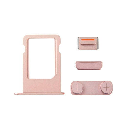 Side Buttons + SIM Card Tray for iPhone SE(Rose Gold) by buy2fix