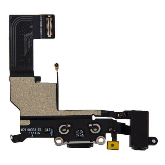 Original Charging Port + Audio Flex Cable for iPhone SE(Black) by buy2fix