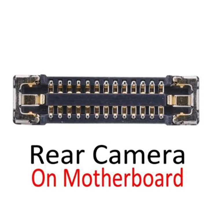 Rear Back Camera FPC Connector On Motherboard for iPhone X by buy2fix