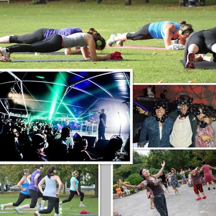 UHF-9 Headset LED Wireless Noise Cancelling Earphone (Black) by buy2fix