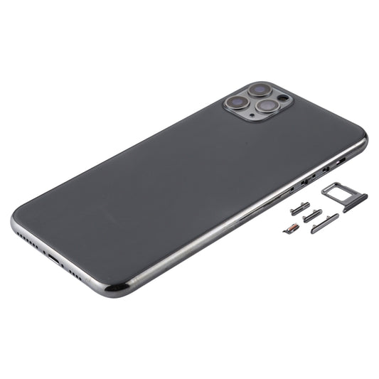 Back Housing Cover with SIM Card Tray & Side keys & Camera Lens for iPhone 11 Pro Max(Grey) by buy2fix
