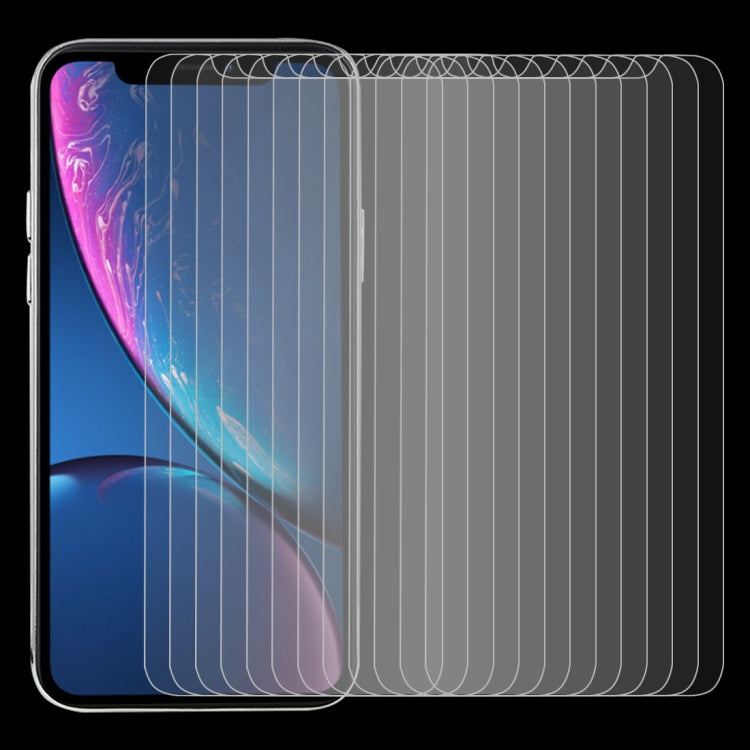 For iPhone 11 / XR 50pcs 0.3mm 2.5D 9H Tempered Glass Film by buy2fix