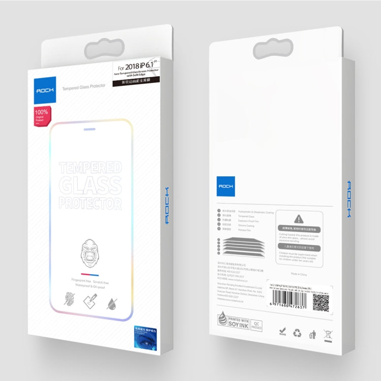 For iPhone 11 Pro Max / XS Max ROCK 0.23mm Soft Edge 7D Curved Surface Anti Blue-ray Full Screen Tempered Glass Film by ROCK