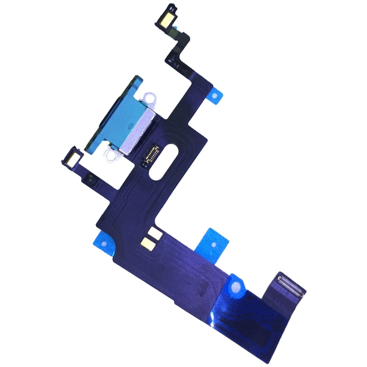 Charging Port Flex Cable for iPhone XR(Blue) by buy2fix