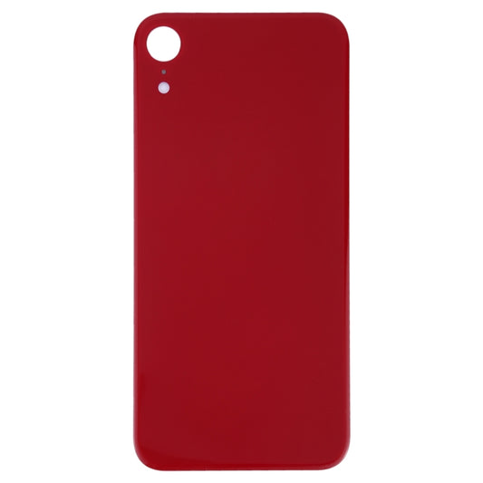 Easy Replacement Big Camera Hole Glass Back Battery Cover with Adhesive for iPhone XR(Red) by buy2fix