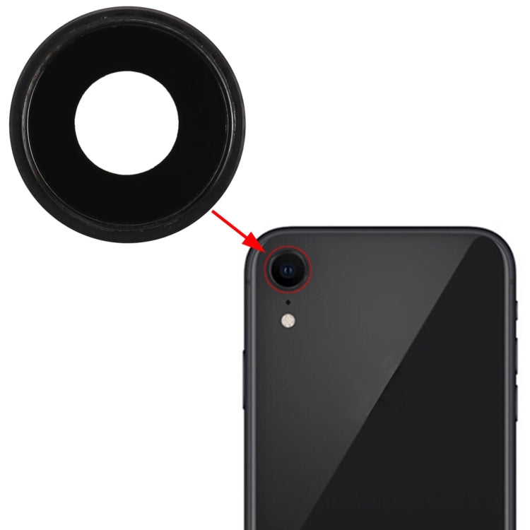 Back Camera Bezel with Lens Cover for iPhone XR(Black) by buy2fix