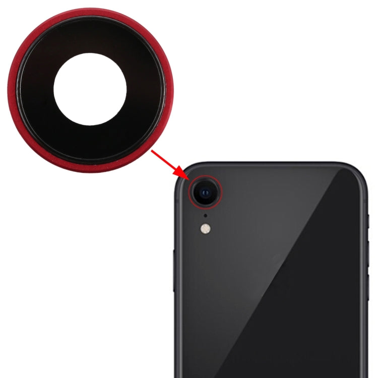 Back Camera Bezel with Lens Cover for iPhone XR(Red) by buy2fix