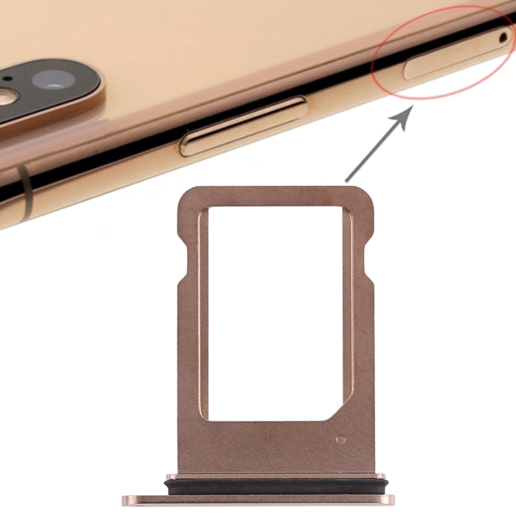 SIM Card Tray for iPhone XS (Single SIM Card)(Gold) by buy2fix